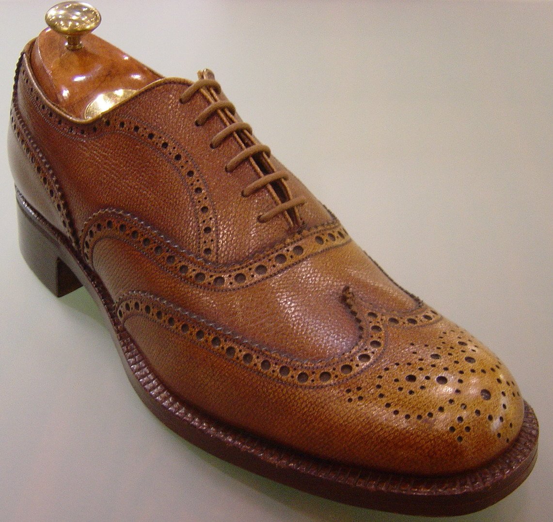 Men's full brogue Oxford dress shoe